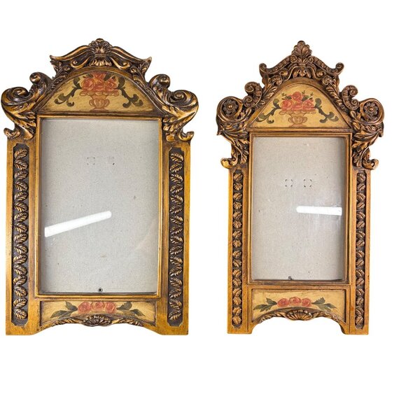 Vintage Ornate Wooden Picture Frames By The Arister Group - Picture 1 of 9